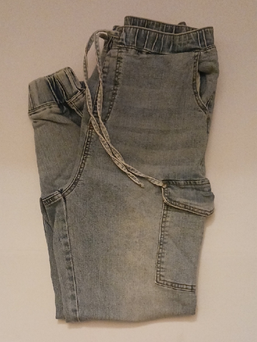 Steve Madden Faded Light Blue Denim Jogger Jeggings